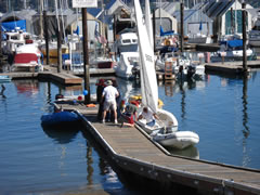 Sailboats at Boat Ramp
